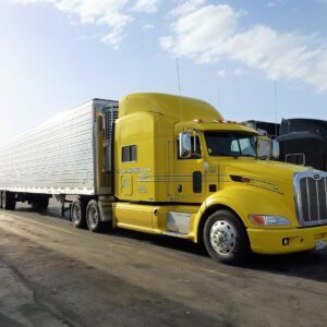 transport, automobile, truck, vehicle, trailer, yellow, car park, truck truck, truck american, truck, truck, truck, truck, truck, trailer, trailer